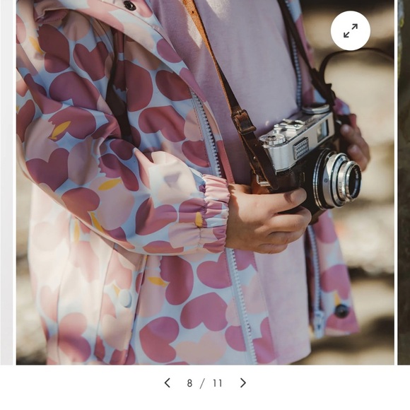 Snapperrock Apple Love Recycled Lined Raincoat - Picture 12 of 16